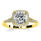 Desert Rose - GIA Certified Cushion Diamond Engagement Ring