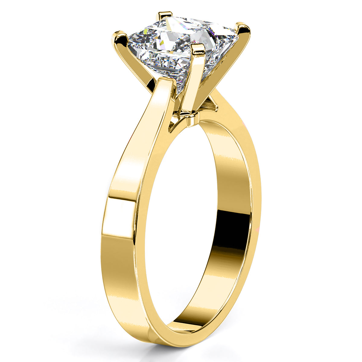 Zahara Princess Diamond Engagement Ring (Lab Grown Igi Cert) yellowgold