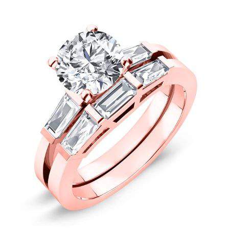 Sorrel Diamond Matching Band Only (engagement Ring Not Included) For Ring With Round Center rosegold