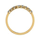 Anthea Split Bar Trendy Diamond Wedding Ring yellowgold