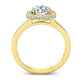 Quince Diamond Matching Band Only (engagement Ring Not Included) For Ring With Princess Center yellowgold