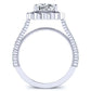 Ruellia Cushion Diamond Engagement Ring (Lab Grown Igi Cert) whitegold