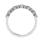 Ellery Round Trendy Diamond Wedding Ring whitegold