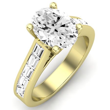 Yarrow Diamond Matching Band Only (engagement Ring Not Included) For Ring With Oval Center yellowgold