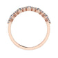 Ellery Round Trendy Diamond Wedding Ring rosegold