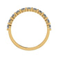 Anara Round Trendy Moissanite Wedding Ring yellowgold