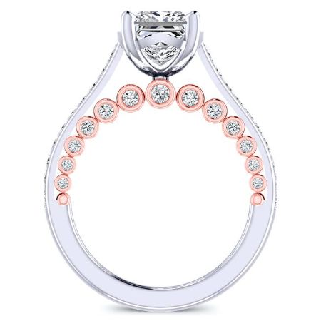 Nala Princess Moissanite Engagement Ring whitegold