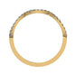 Derowen Infinity Trendy Diamond Wedding Ring yellowgold