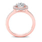 Quince Diamond Matching Band Only (engagement Ring Not Included) For Ring With Princess Center rosegold