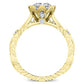 Arbor Princess Moissanite Engagement Ring yellowgold