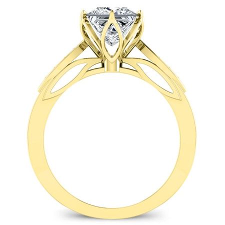 Pieris Diamond Matching Band Only (engagement Ring Not Included) For Ring With Princess Center yellowgold