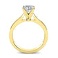 Zahara Diamond Matching Band Only (engagement Ring Not Included) For Ring With Round Center yellowgold