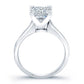 Rosemary Diamond Matching Band Only (engagement Ring Not Included) For Ring With Princess Center whitegold