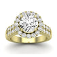 Velvet Diamond Matching Band Only (does Not Include Engagement Ring)  For Ring With Round Center yellowgold