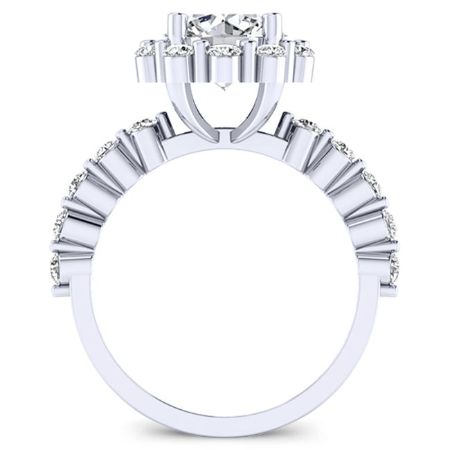 Privet Diamond Matching Band Only (engagement Ring Not Included) For Ring With Princess Center whitegold
