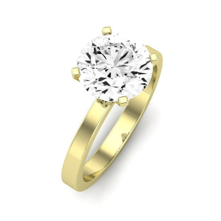 Lantana Moissanite Matching Band Only (engagement Ring Not Included) For Ring With Round Center yellowgold