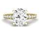 Holly Oval Moissanite Engagement Ring yellowgold