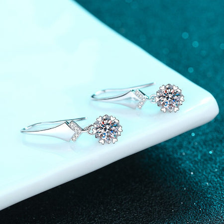 Mabel Diamond Earrings (Clarity Enhanced) whitegold