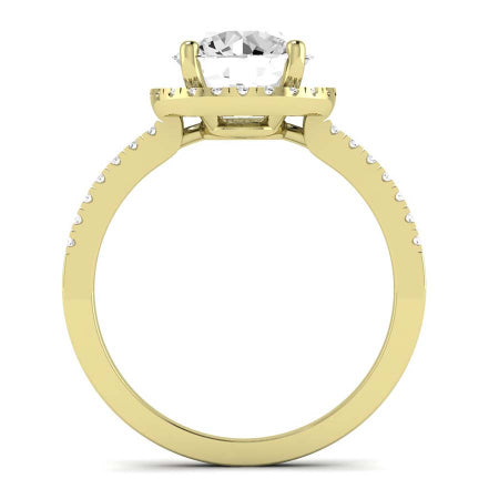 Bergenia Diamond Matching Band Only (does Not Include Engagement Ring ) For Ring With Round Center yellowgold