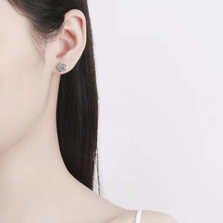 Luna Diamond Earrings (Clarity Enhanced) whitegold