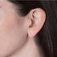 Valeria Moissanite Earrings whitegold