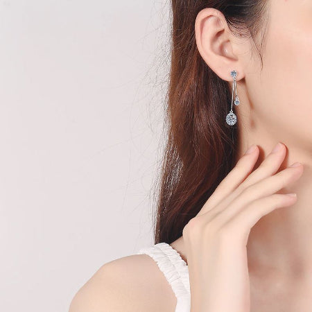 Dana Moissanite Earrings whitegold