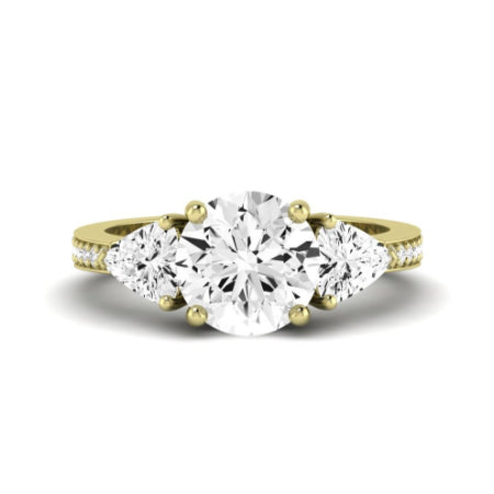 Snowdonia Diamond Matching Band Only (engagement Ring Not Included) For Ring With Round Center yellowgold