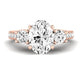 Primrose Diamond Matching Band Only ( Engagement Ring Not Included) For Ring With Oval Center rosegold