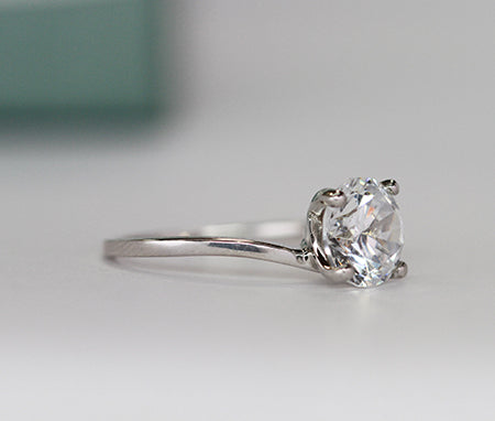 Zinnia Round Diamond Engagement Ring (Lab Grown Igi Cert) rosegold
