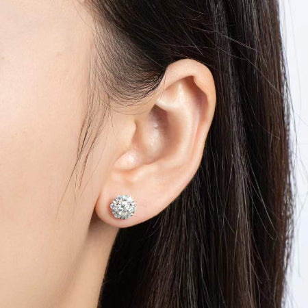 Ella Diamond Earrings (Clarity Enhanced) whitegold
