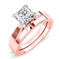 Zahara Moissanite Matching Band Only (engagement Ring Not Included) For Ring With Princess Center rosegold