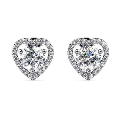 Carisa Diamond Earrings (Clarity Enhanced) whitegold