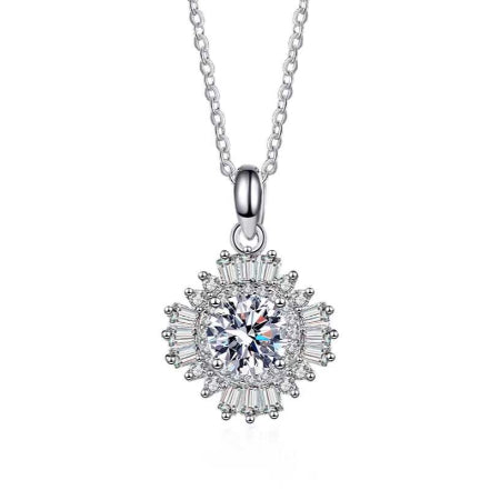 Leanna Diamond Necklace (Clarity Enhanced) whitegold