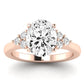 Alyssa Oval Moissanite Engagement Ring rosegold