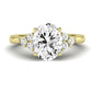 Alyssa Oval Moissanite Engagement Ring yellowgold