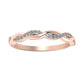 Cynthia Twisted Trendy Diamond Wedding Ring rosegold