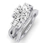 Bottlebrush Diamond Matching Band Only (does Not Include Engagement Ring) For Ring With Round Center whitegold