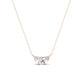 Spirea Cushion Cut Diamond Accented Necklace (Clarity Enhanced) rosegold