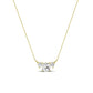 Spirea Cushion Cut Diamond Accented Necklace (Clarity Enhanced) yellowgold