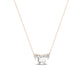 Spirea Cushion Cut Lab Diamond Accented Necklace