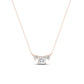Spirea Oval Cut Lab Diamond Accented Necklace