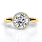 Callalily Round Diamond Engagement Ring (Lab Grown Igi Cert) yellowgold