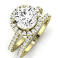 Florizel Moissanite Matching Band Only (does Not Include Engagement Ring) For Ring With Round Center yellowgold