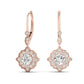 Ilana Split Huggie Diamond Stud Earrings rosegold