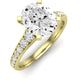 Holly Oval Moissanite Engagement Ring yellowgold