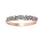 Rhodes Trendy Moissanite Wedding Ring rosegold