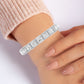 Delta Princess Cut Diamond Bracelet (clarity Enhanced) whitegold