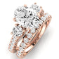 Primrose Diamond Matching Band Only ( Engagement Ring Not Included) For Ring With Oval Center rosegold