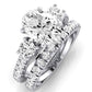 Primrose Diamond Matching Band Only ( Engagement Ring Not Included) For Ring With Oval Center whitegold