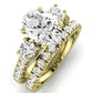 Primrose Diamond Matching Band Only ( Engagement Ring Not Included) For Ring With Oval Center yellowgold